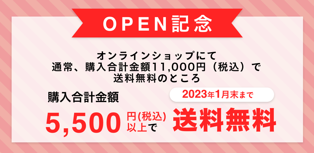 5,500円以上のご購入で送料無料